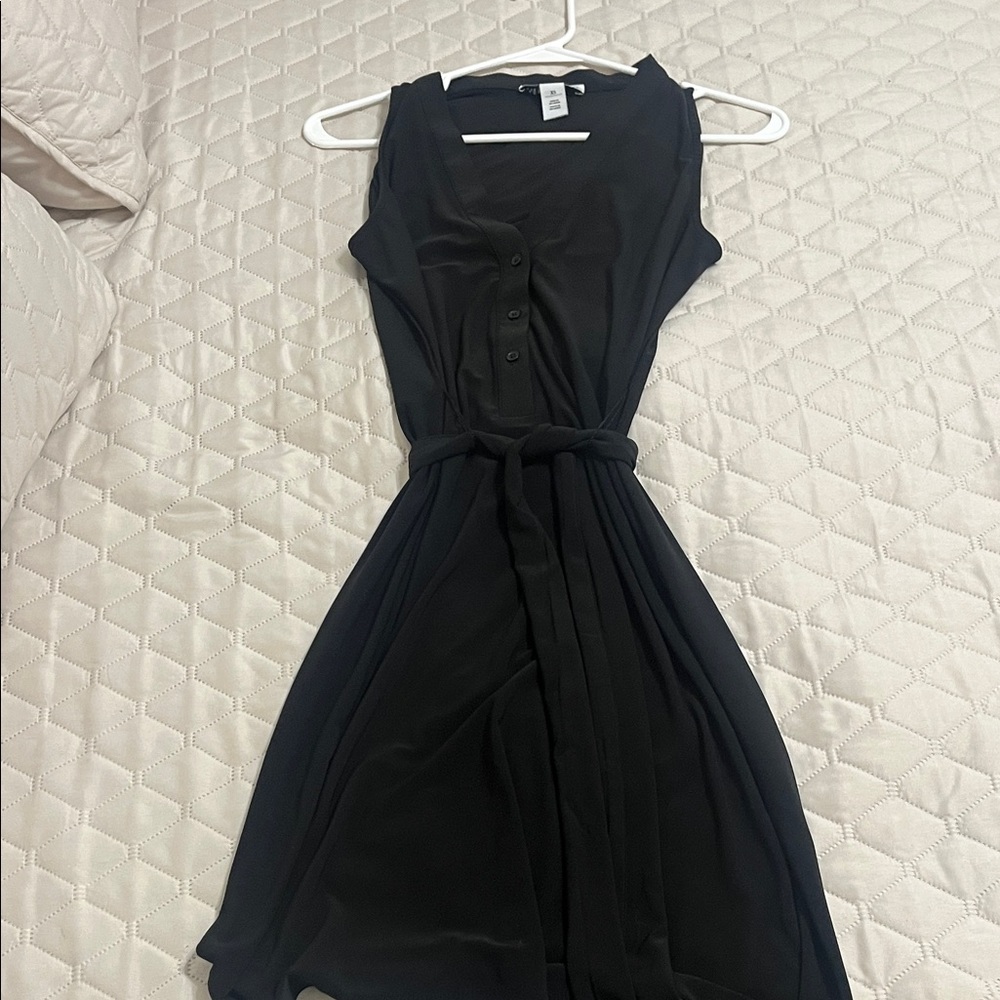 White House Black Market Sleeveless Black Mini Dress